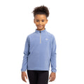 Denim Blue - Side - Trespass Childrens-Girls Sybil Micro Fleece