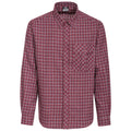 Red Check - Front - Trespass Mens Snyper Check Shirt