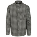 Green Check - Front - Trespass Mens Snyper Check Shirt