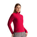 Red - Side - Trespass Womens-Ladies Skylar Fleece Top