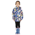 Blue Moon Print - Back - Trespass Childrens Girls Hopeful Waterproof Rain Jacket