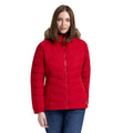 Red - Side - Trespass Womens-Ladies Nadina Waterproof Padded Jacket