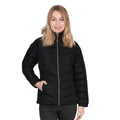 Black-Black - Side - Trespass Womens-Ladies Nadina Waterproof Padded Jacket