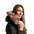 Dark Vine - Pack Shot - Trespass Womens-Ladies Celebrity Insulated Longer Length Parka Jacket