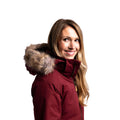 Dark Cherry - Lifestyle - Trespass Womens-Ladies Celebrity Insulated Longer Length Parka Jacket