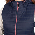 Navy Dusty Rose - Side - Trespass Womens-Ladies Aretha Casual Gilet