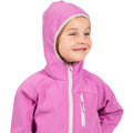 Deep Pink - Side - Trespass Childrens-Kids Kian Softshell Jacket