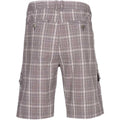 Storm Grey Check - Back - Trespass Mens Earwig Cargo Shorts