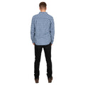 Navy Check - Side - Trespass Mens Sailfoot Shirt