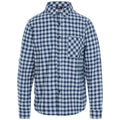 Navy Check - Front - Trespass Mens Sailfoot Shirt