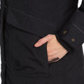 Black - Close up - Trespass Womens-ladies Bettany Dlx Down Jacket