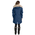 Navy - Side - Trespass Womens-Ladies Faithful Waterproof Jacket