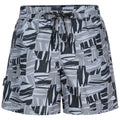 Grey Print - Front - Trespass Mens Rand Swim Shorts