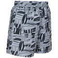 Grey Print - Side - Trespass Mens Rand Swim Shorts