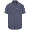 Dark Grey - Front - Trespass Mens Baddenotch Travel Shirt