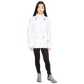 White - Back - Trespass Womens-Ladies Voyage Waterproof Long-Sleeved Jacket