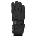 Black - Side - Trespass Childrens-Kids Ergon II Ski Gloves