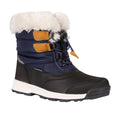 Navy - Front - Trespass Childrens-Kids Ratho Snow Boots