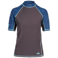 Dark Grey-Blue - Front - Trespass Womens-Ladies Calista Rash Guard