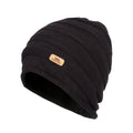 Black - Front - Trespass Womens-Ladies Escalera Beanie