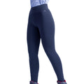 Navy - Side - Trespass Womens-Ladies Fuzzy Sherpa Leggings