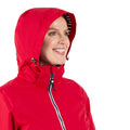 Red - Close up - Trespass Womens-Ladies Ellis Jacket