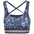 Navy - Front - Trespass Womens-Ladies Stephanie Camo Crop Top