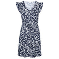 Navy - Front - Trespass Womens-Ladies Holly Ditsy Print Casual Dress