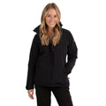 Black - Close up - Trespass Womens-Ladies Frosty TP75 Padded Waterproof Jacket