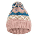 Misty Rose-Bondi Blue - Back - Trespass Childrens-Kids Twiglet Chunky Knit Fleece Lined Hat