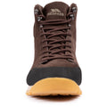Dark Brown - Side - Trespass Mens Gale Suede Walking Boots