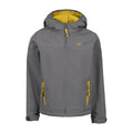 Storm Grey-Sulphur - Front - Trespass Childrens-Kids Faster Soft Shell Jacket