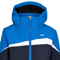 Navy - Side - Trespass Childrens-Kids Clearlee Ski Jacket