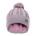 Rose Tone - Front - Trespass Womens-Ladies Elle Leather Badge Beanie