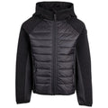 Black - Front - Trespass Childrens-Kids Roadie Hybrid Jacket