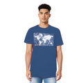 Indigo - Side - Trespass Mens Chera Printed T-Shirt