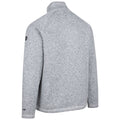 Grey - Back - Trespass Mens Corsham Marl Half Zip Fleece Top