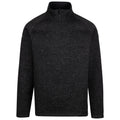 Black - Front - Trespass Mens Corsham Marl Half Zip Fleece Top