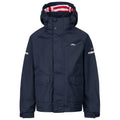 Navy - Front - Trespass Childrens-Kids Bluster Waterproof Jacket