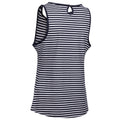 Navy - Back - Trespass Womens-Ladies Kelly Stripe Vest Top