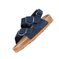 Navy - Side - Trespass Childrens-Kids Chiron Suede Sandals