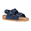 Navy - Front - Trespass Childrens-Kids Chiron Suede Sandals