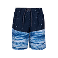 Navy - Front - Trespass Mens Orman Swim Shorts