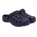 Navy - Close up - Trespass Childrens-Kids Madison Clogs