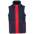 Navy - Front - Trespass Childrens-Kids Talant Fleece Gilet