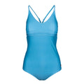 Storm Blue - Front - Trespass Womens-Ladies Mimi Plain One Piece Swimsuit