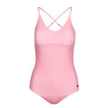 Pink Shell - Front - Trespass Womens-Ladies Mimi Plain One Piece Swimsuit