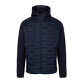 Navy - Front - Trespass Mens Heber Hybrid Hoodie