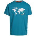 Bondi Blue - Front - Trespass Mens Ohio Map TP75 T-Shirt