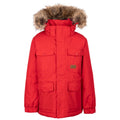 Red - Front - Trespass Boys Upsider TP50 Jacket